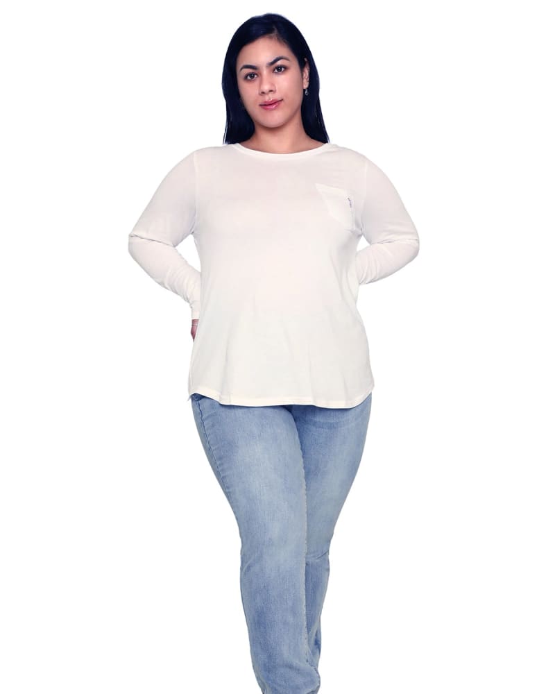 Front of a model wearing a size 10 High Rise Straight - Reign in REIGN by Slink Jeans. | dia_product_style_image_id:309431